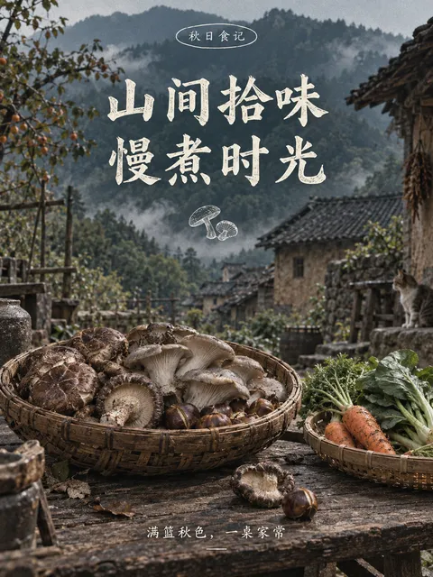 山野食集 · 胶片字海报